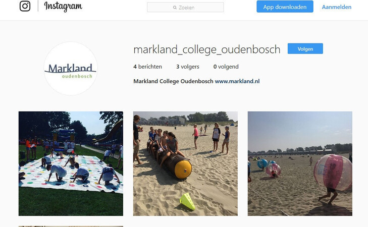 Instagram Markland College Oudenbosch